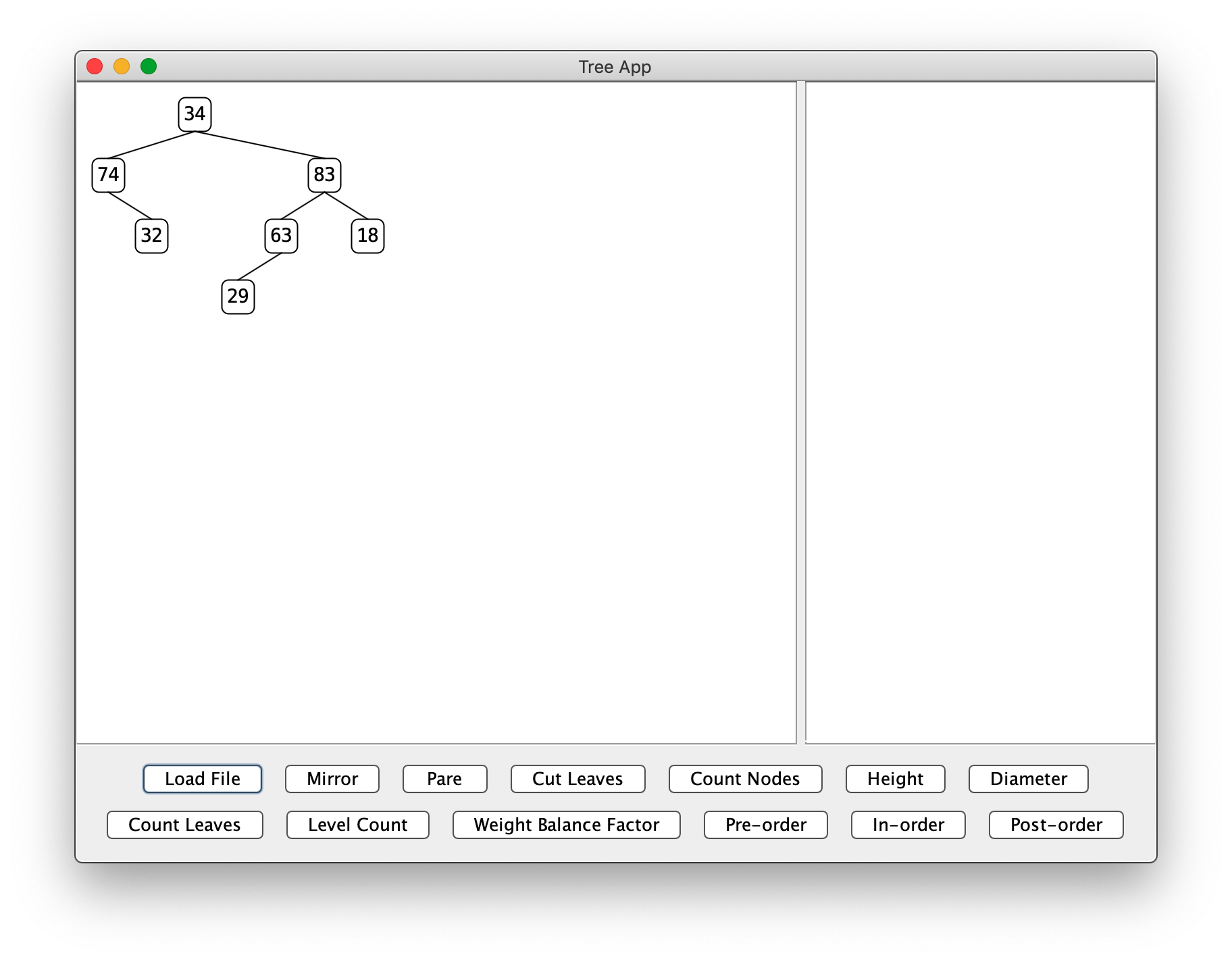 TreeApp GUI